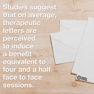 Therapeutic letter writing quote image