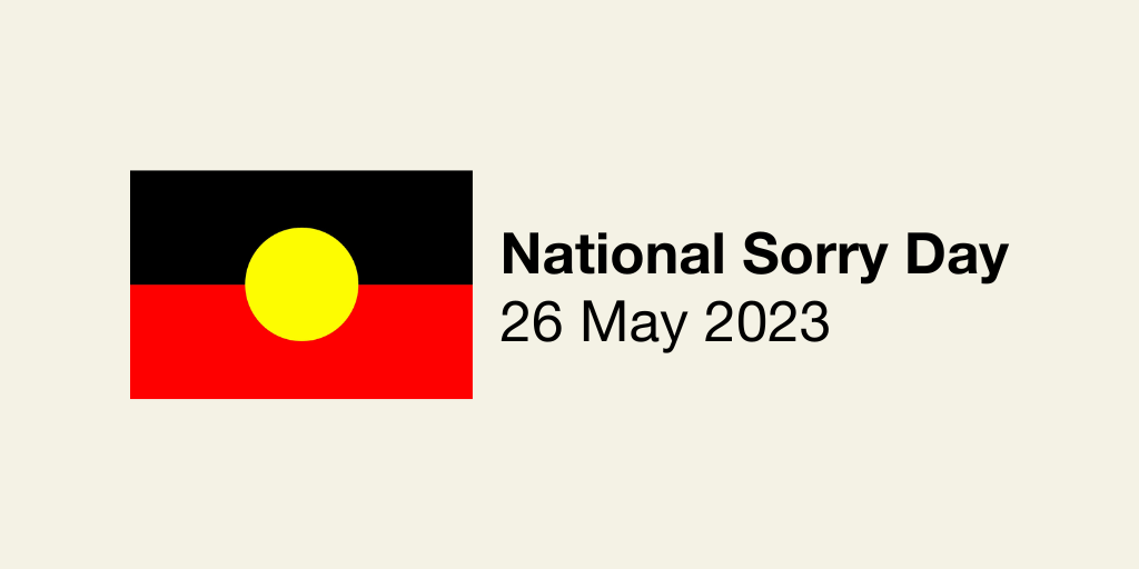 National Sorry Day sandstone background
